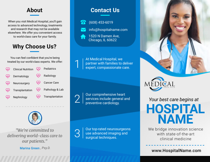 Free Medical Brochure Template