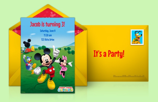 Free Mickey Mouse Invitation