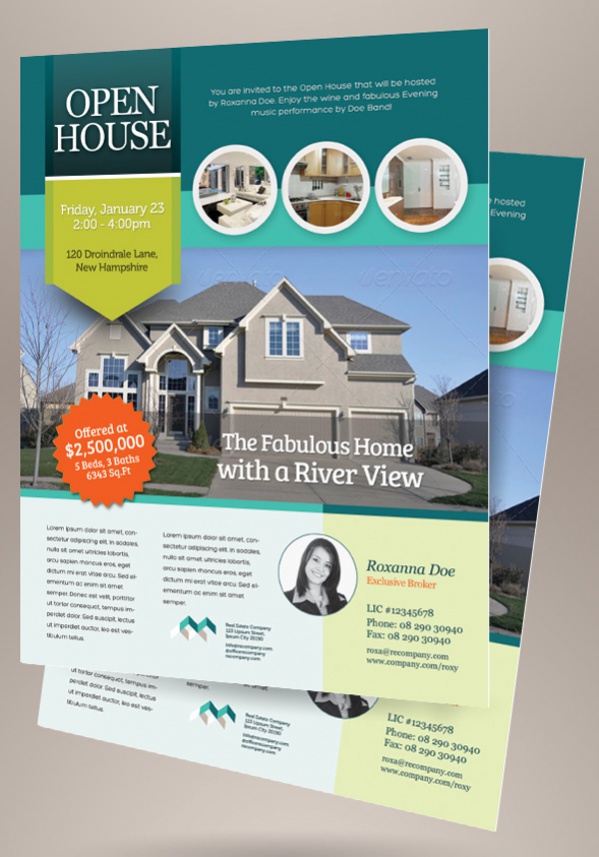 Free Open House Flyer Design