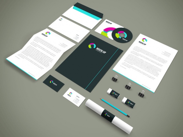 Free Stationary Mockup Design