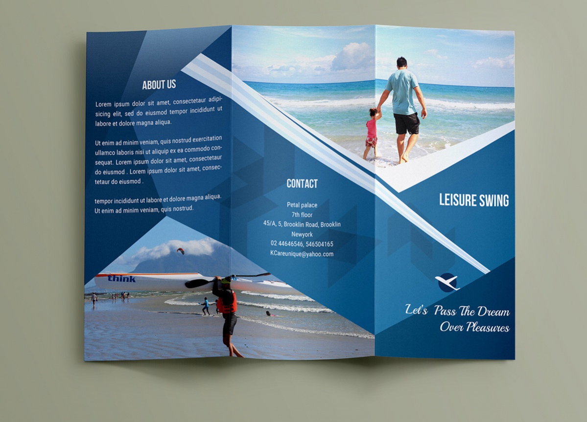 free printable travel brochure template