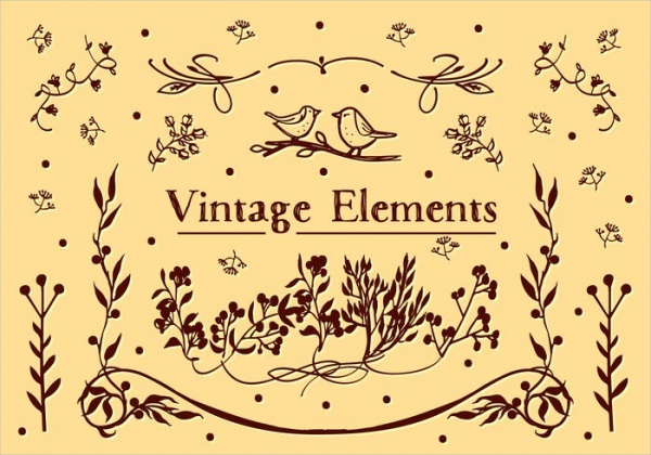 Free Vintage Elements Vector Art