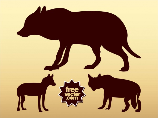 free-wolf-silhouettes-design