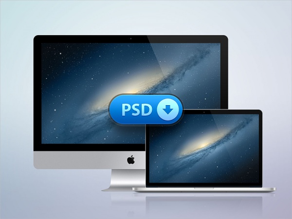 Free iMac Mockup Design