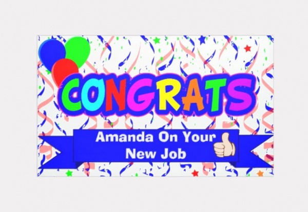 Fully Editable Congratulation banner