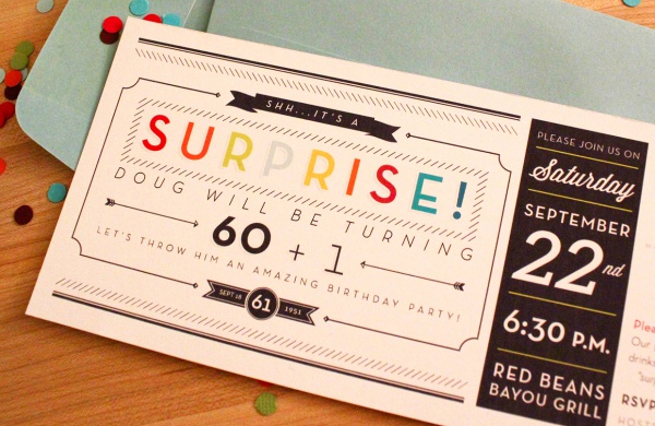 Fully Editable Surprise Party Invitation