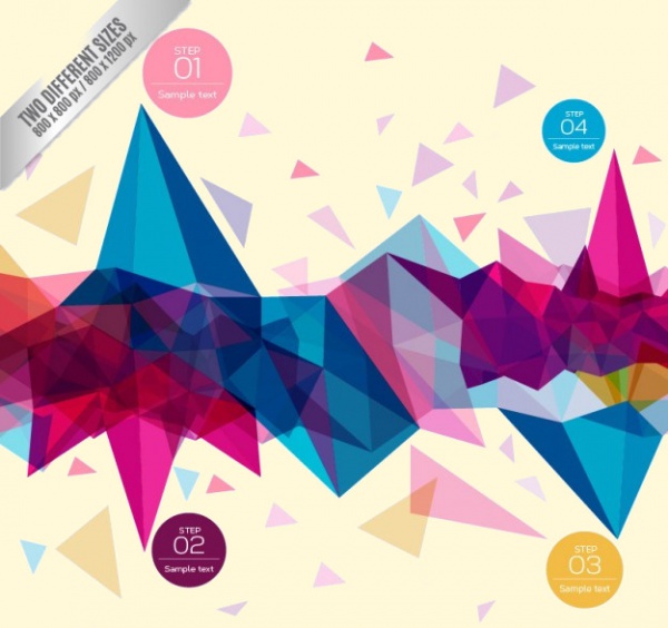 Geometric Infographic Vector