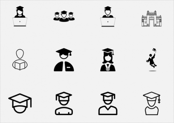 Graduate Student Icons