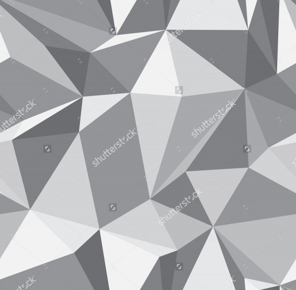 Gray Triangle Polygon Pattern