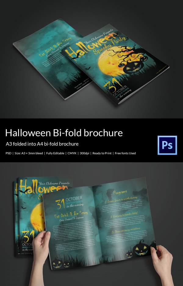 Halloween Bifold Brochure Design