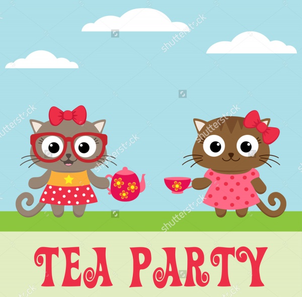 Hello Kitty Tea Party Invitation