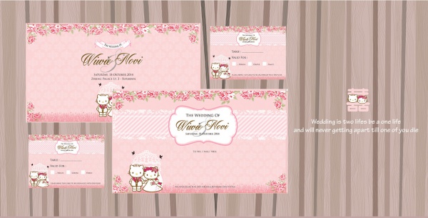 Hello Kitty Wedding Invitation