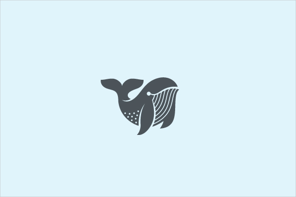 Identity Whale Symbol Logo