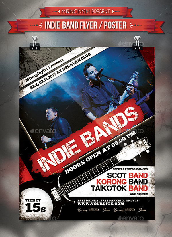 Indie Band Flyer Design