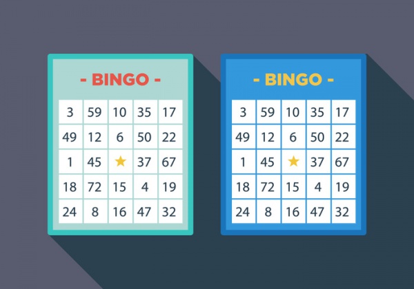 Isolated Vector Bingo Card