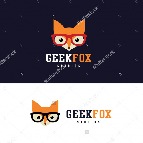 Minimalist Geek Animal Logo Design