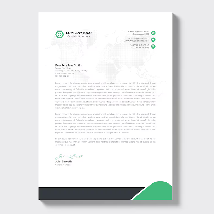 Modern Company Letterhead Template