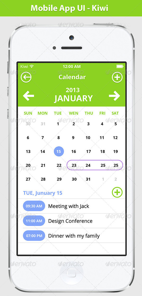 FREE 14+ Mobile Calendar Designs in Vector EPS AI