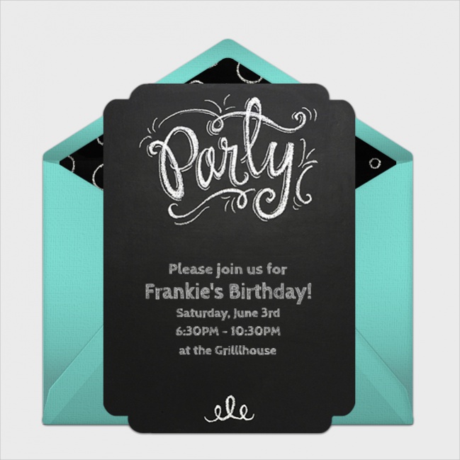 Party Email Card