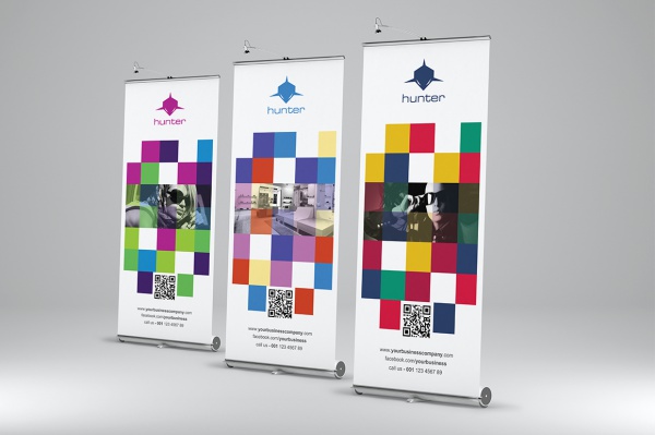 Pixel Roll Up Banner