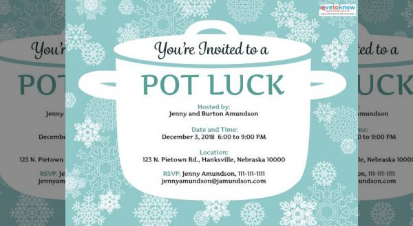 Potluck Birthday Invitation