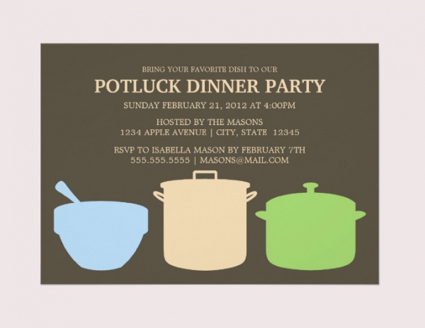 Potluck Party Invitation