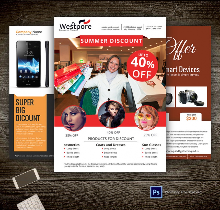 promotional product flyer template