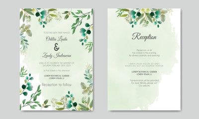 romantic wedding invitation template