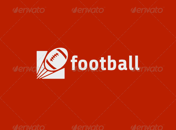 Rugby Sport Logo with Football