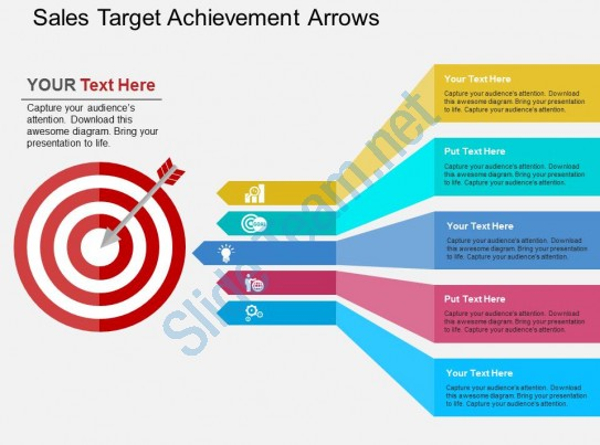 Sales Target Achievement Powerpoint Design