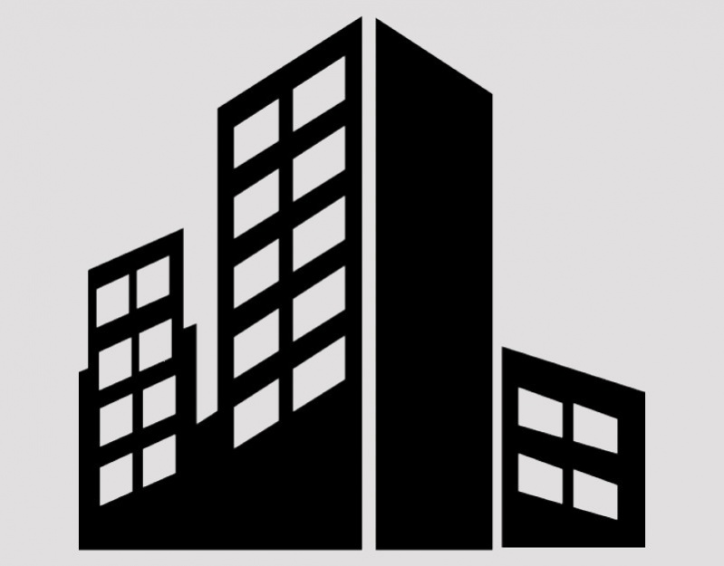 Silhouette City Building Icon