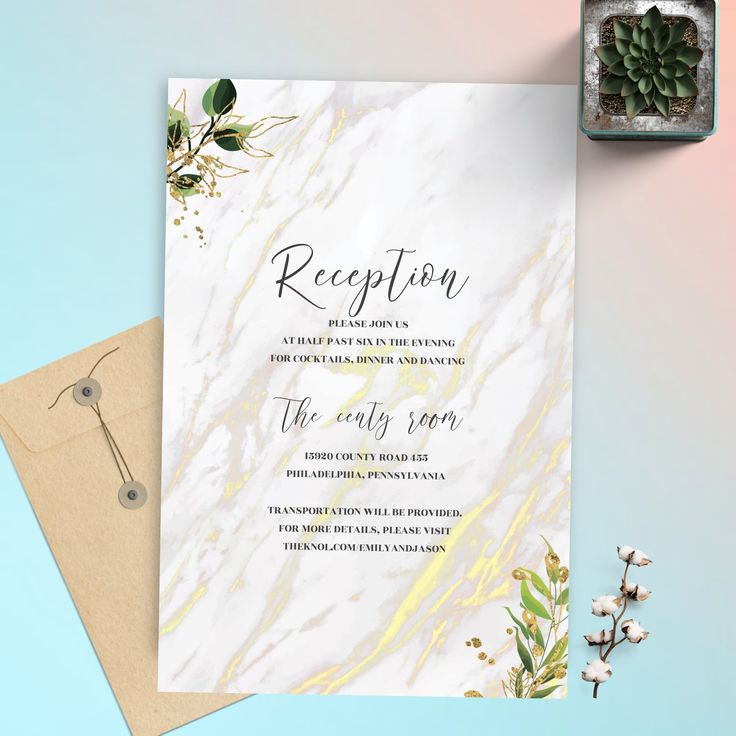 Simple & Classy Wedding Invitation