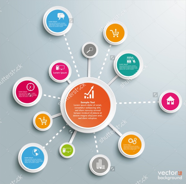 Social Media Infographic Vector
