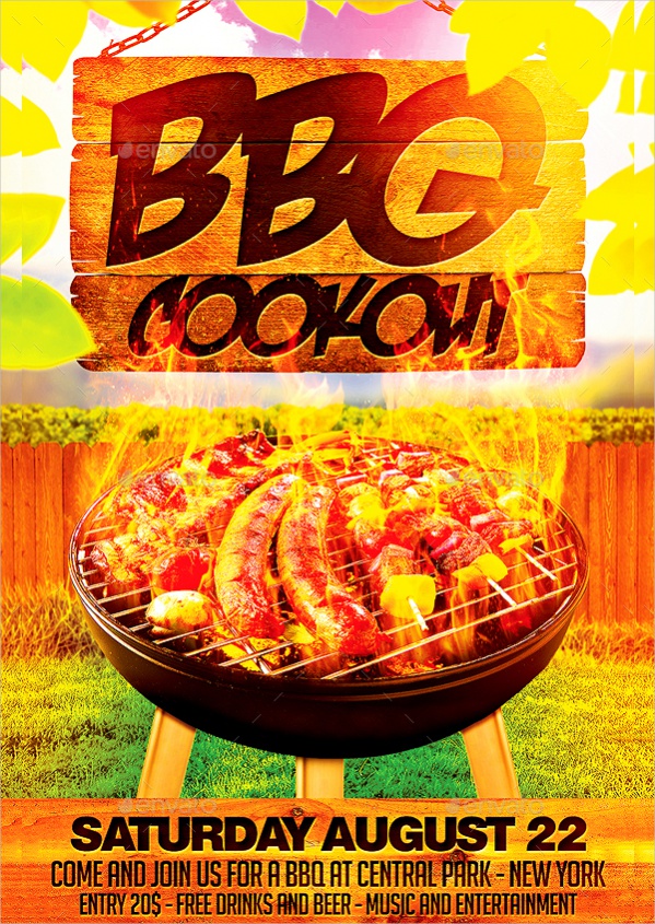 Summer BBQ Cookout Flyer
