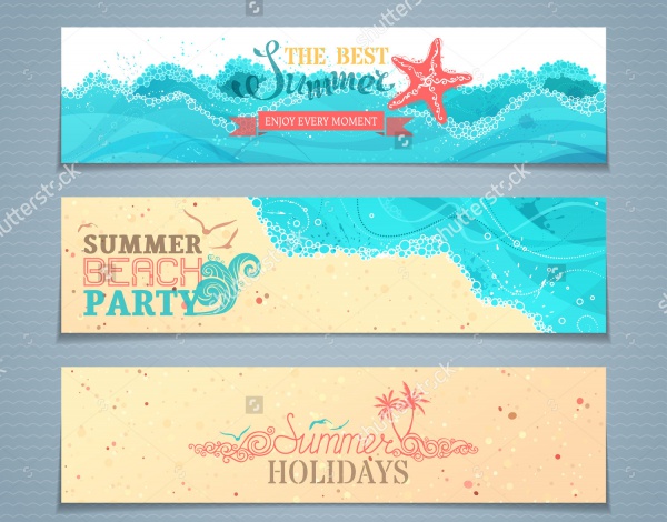 Summer Party Banners Design