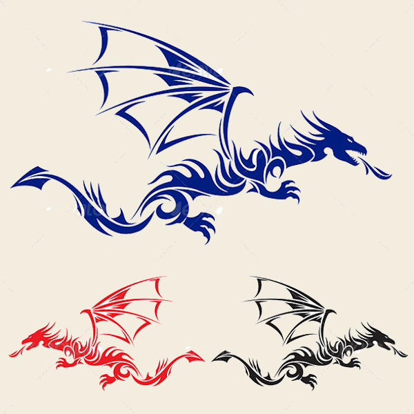 Tattoo Dragon Illustration