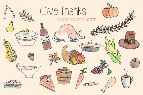 Thanksgiving Food Clipart