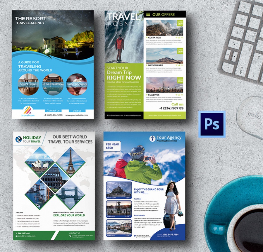 travel agency flyer template