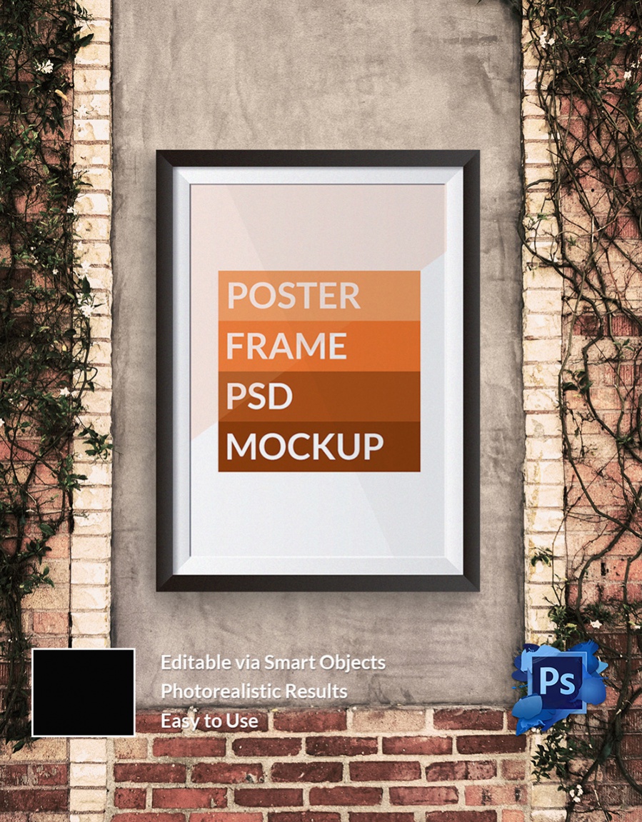 vertical poster a3 sized mockup