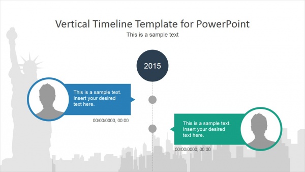 Vertical Timeline PowerPoint Template