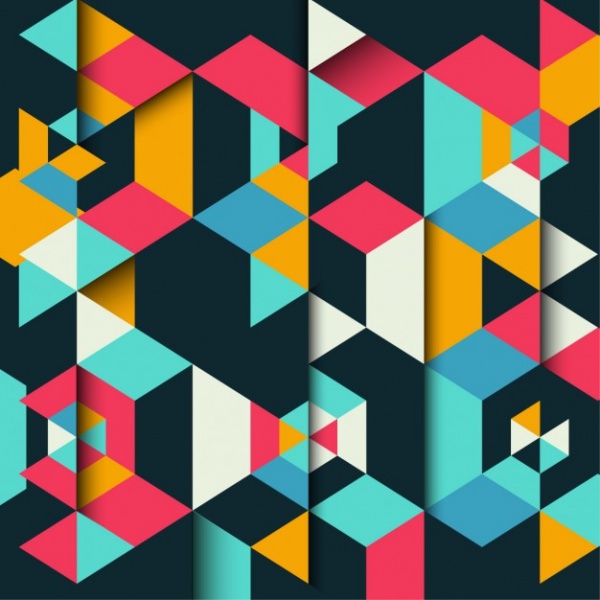 gradient Polygonal Pattern Design