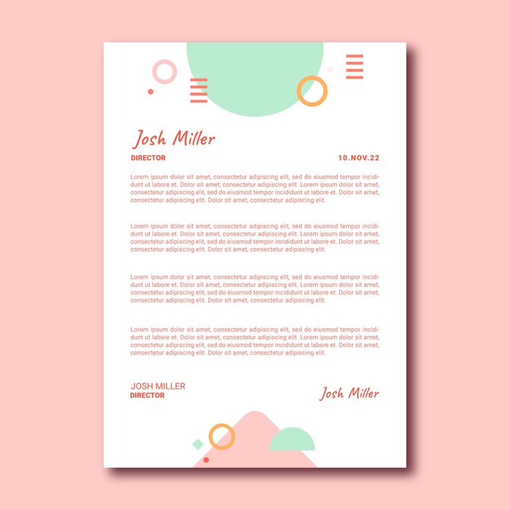 Interior Design and Home Decor Letterhead Template