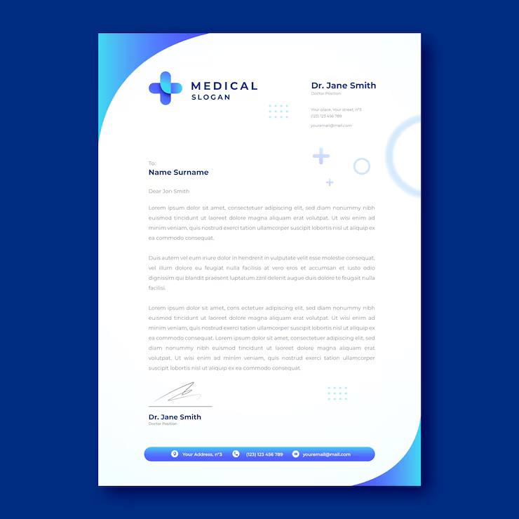 Medical Center Letterhead Template