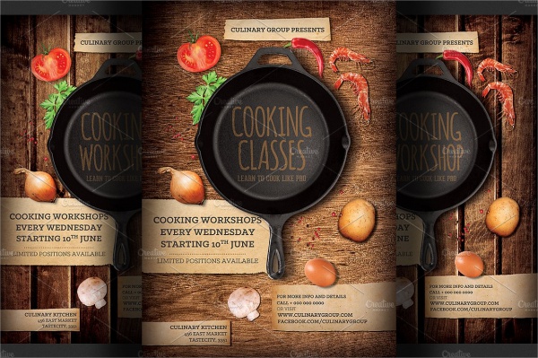 A4 Design Cooking Flyer