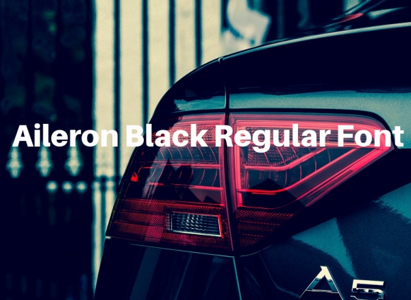Aileron Black Regular Helvetica Font