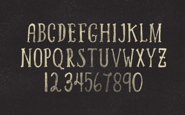 Alpha rough & Extras Typeface