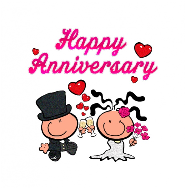 Animated Wedding Anniversary Clipart