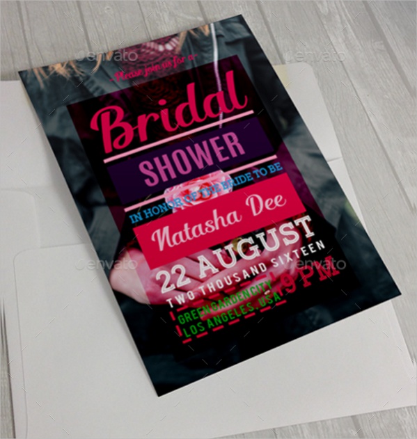 Beautiful bridal Shower Invitation card