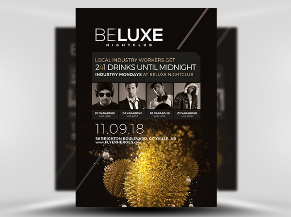 Beluxe Club Flyer Design