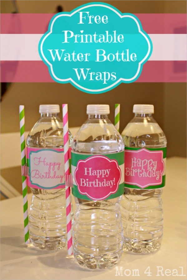 Birthday Water Bottle Labels